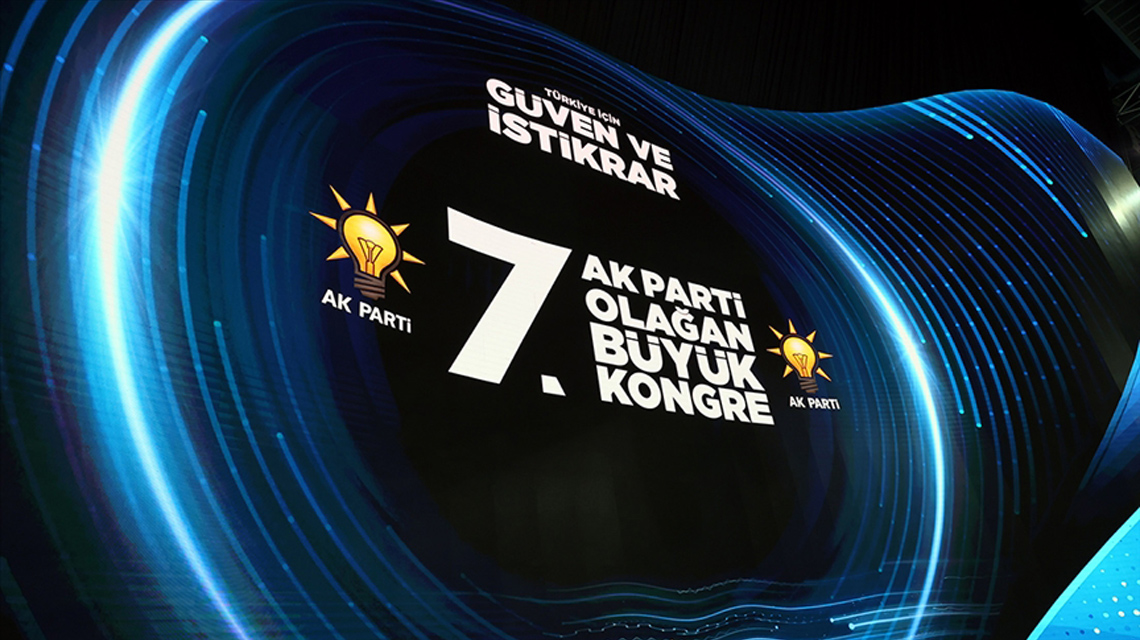 AK Parti 7’nci Olağan Büyük Kongresini yapıyor