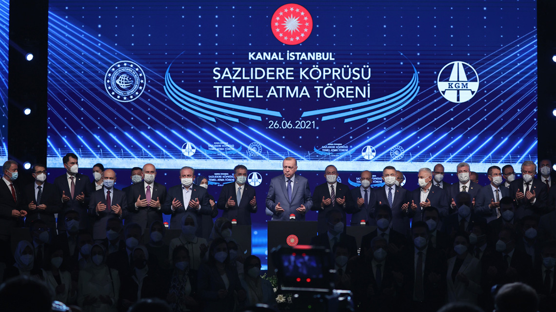 Kanal İstanbul için ilk temel atıldı