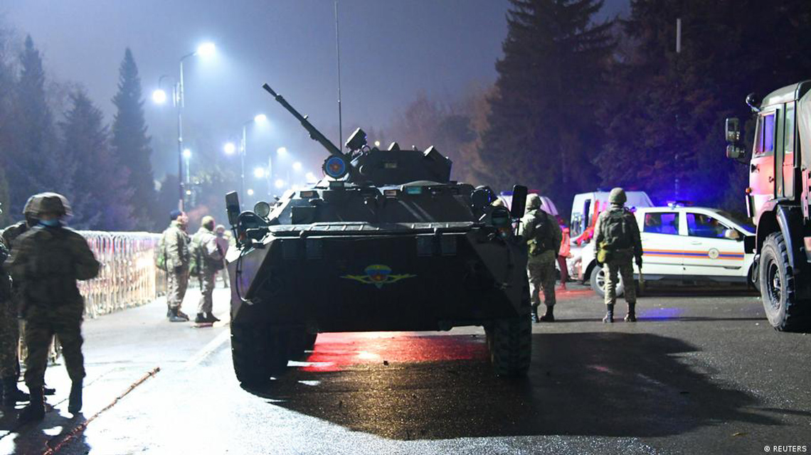 Rusya liderliğindeki barış gücü Kazakistan'da